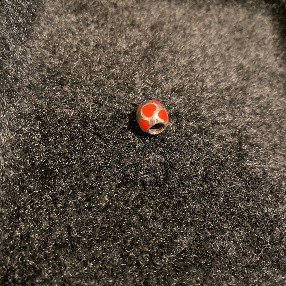 Pandora Enamel Hearts I Love You Bead